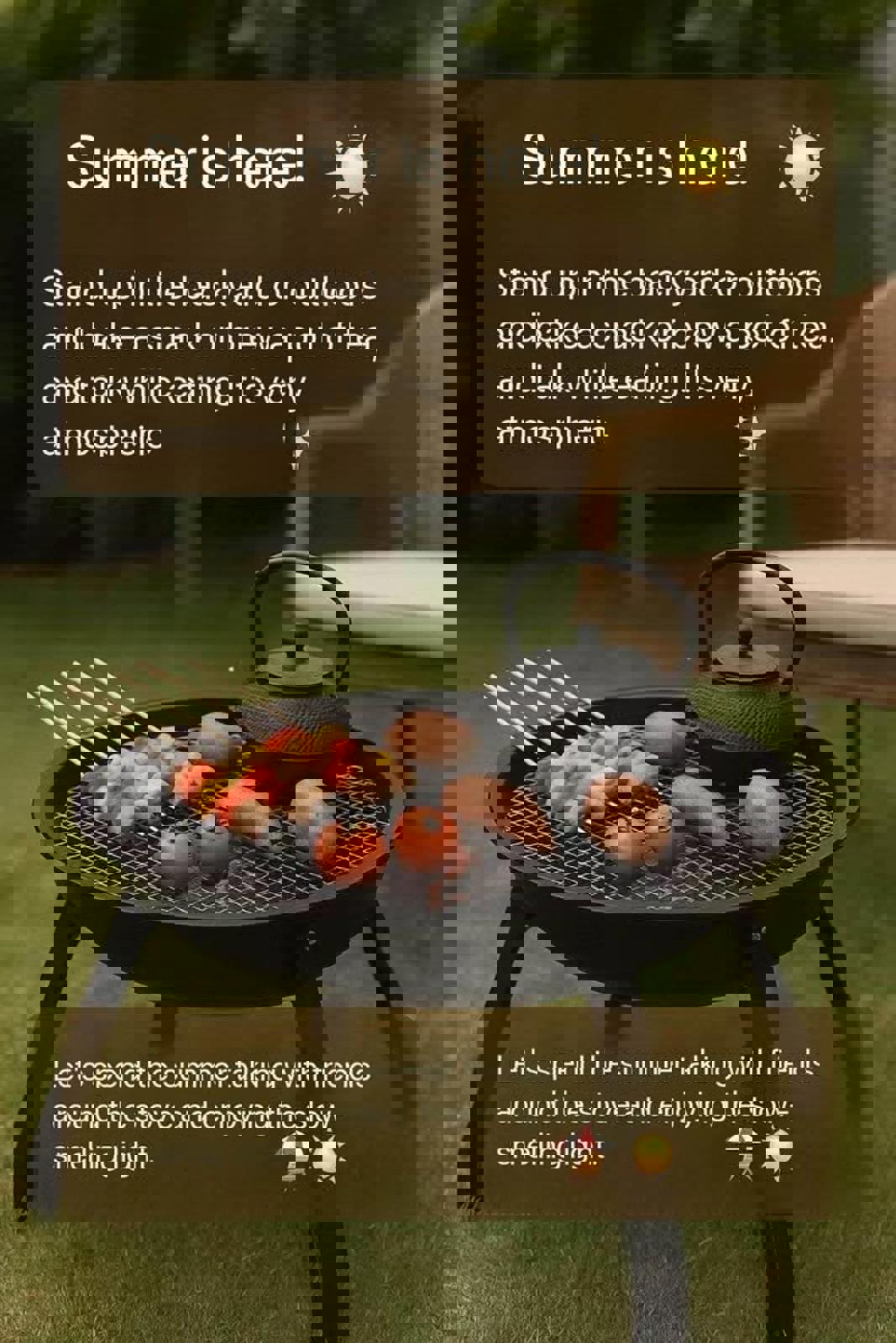 BBQ + Bonfire in One – Foldable Fire Pit