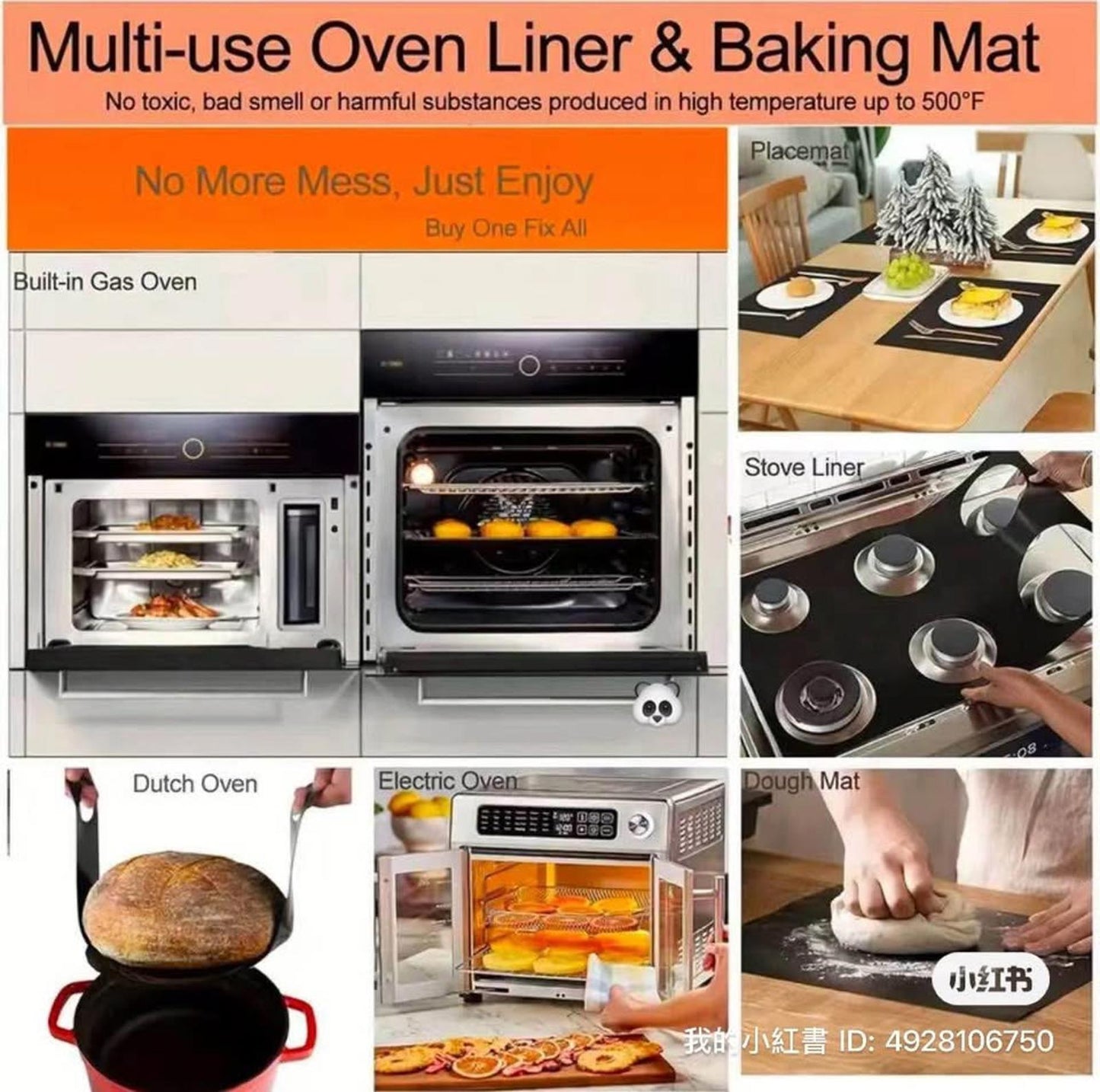 Non-Stick Baking & BBQ Mat 2 pcs