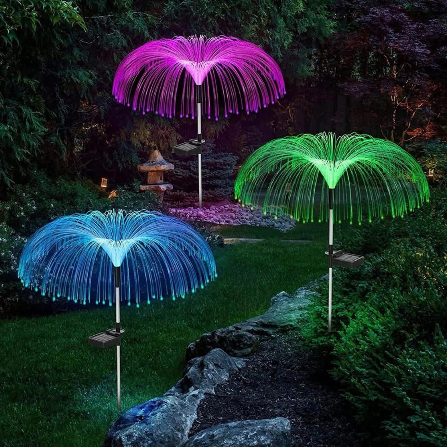 Solar Jellyfish Garden Lights – Color Changing & Weatherproof
