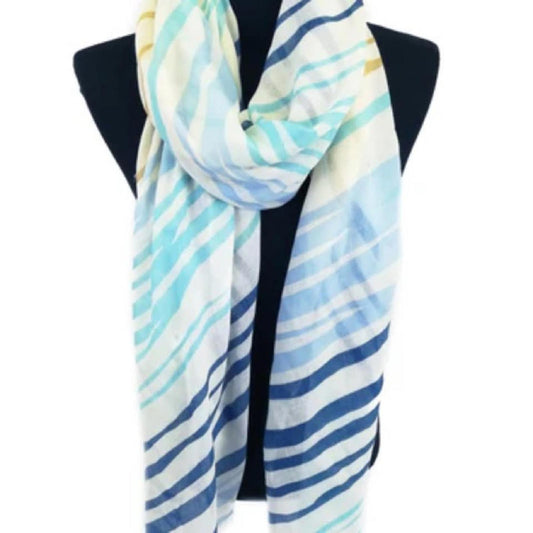 Elegant Striped Lightweight Scarf - Perfect for Any Season