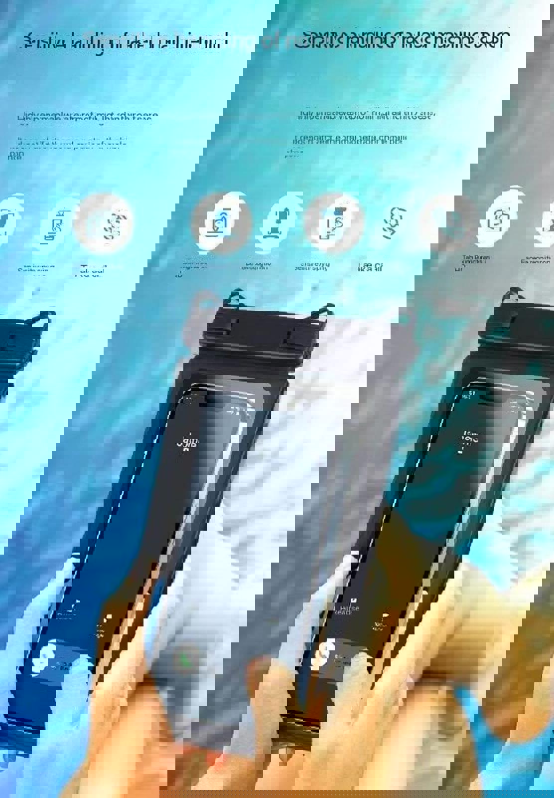 Waterproof Phone Pouch with Dual Compartments – IPX8 Certified