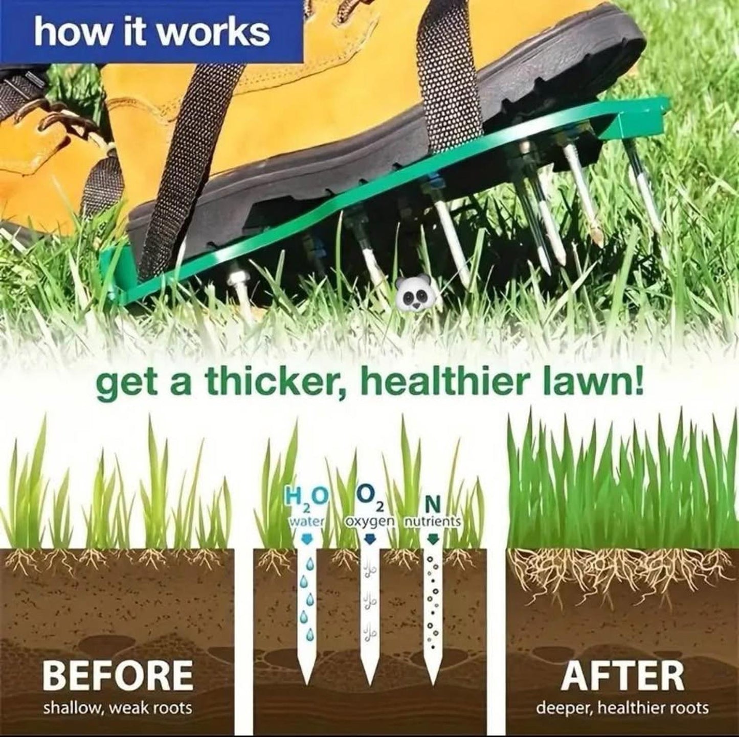 Lawn Aerator Spike Shoes – Easy Yard Care While You Walk