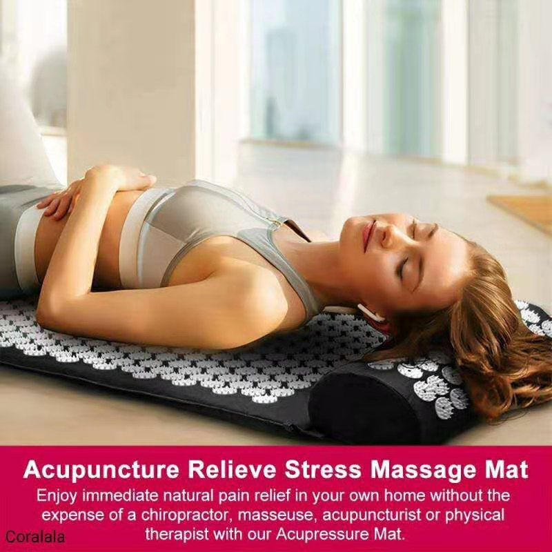 Acupressure Mat and Neck Pillow Set