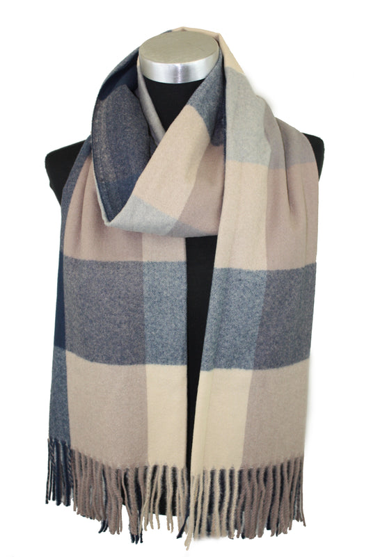 Plaid Cashmere Scarf