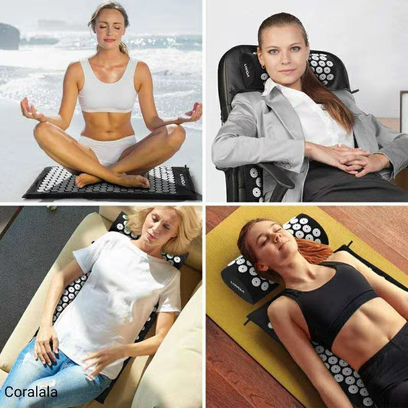 Acupressure Mat and Neck Pillow Set