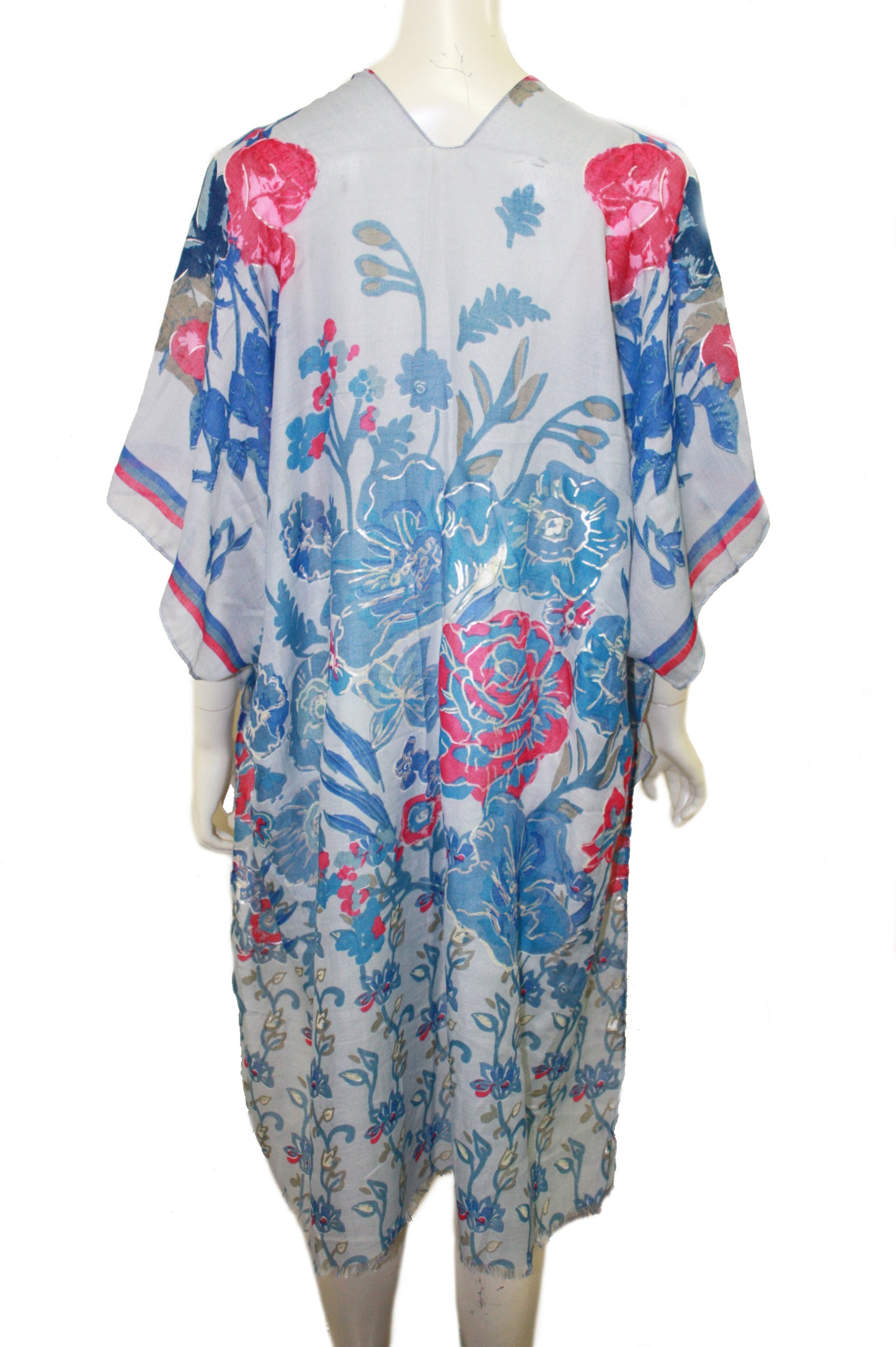 Floral printed kimono