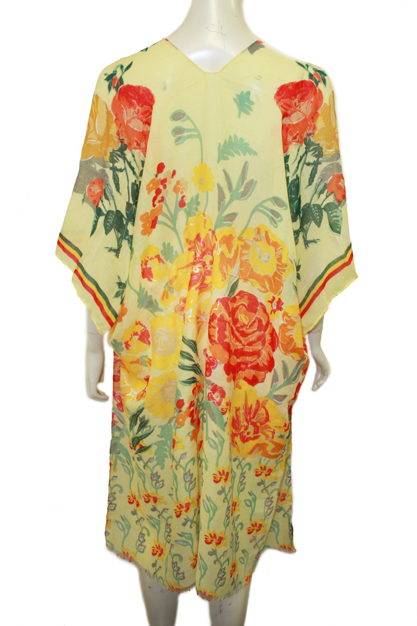 Floral printed kimono