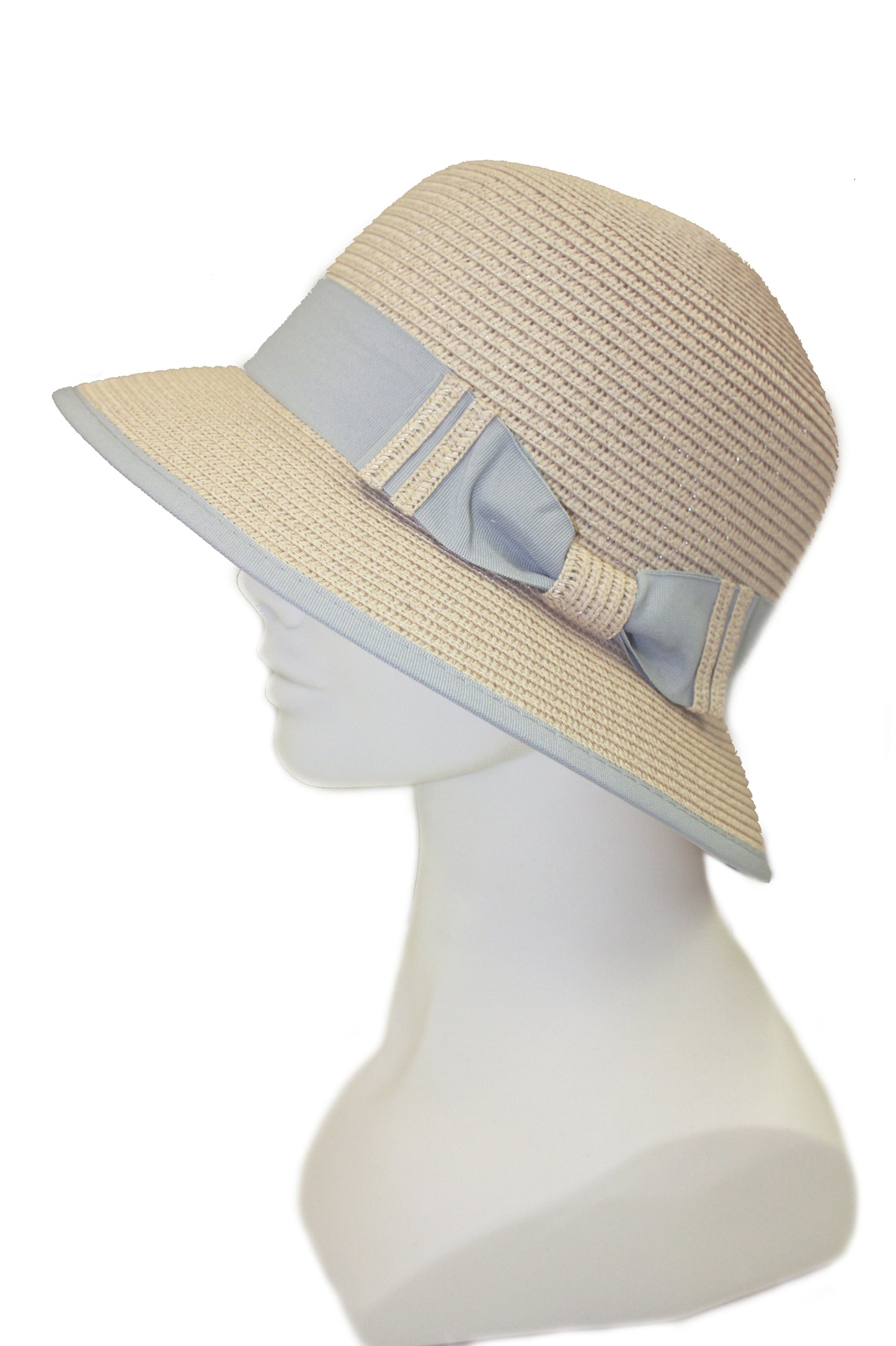 Two tone straw hat