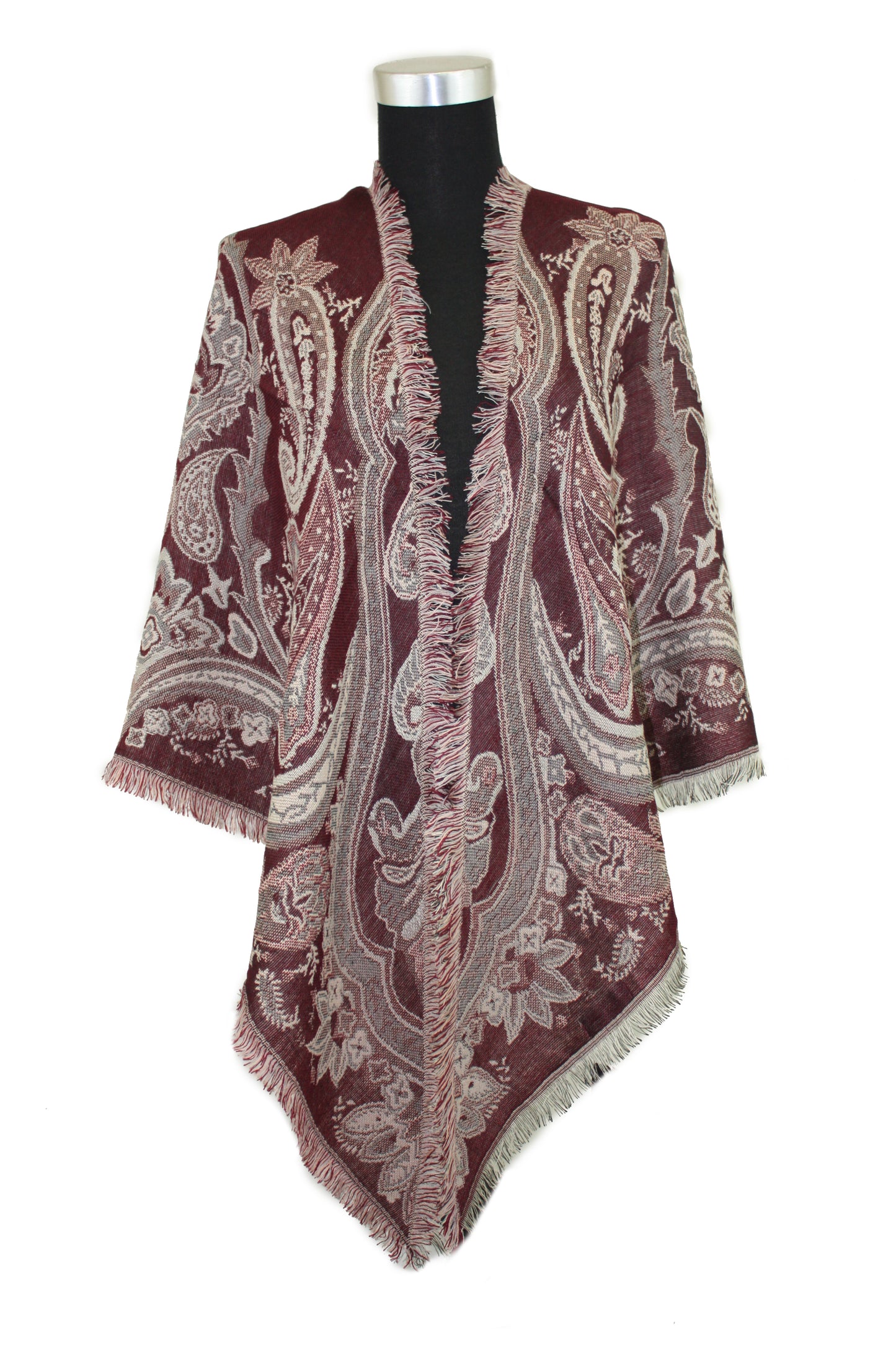 Paisley Wool Triangle Scarf