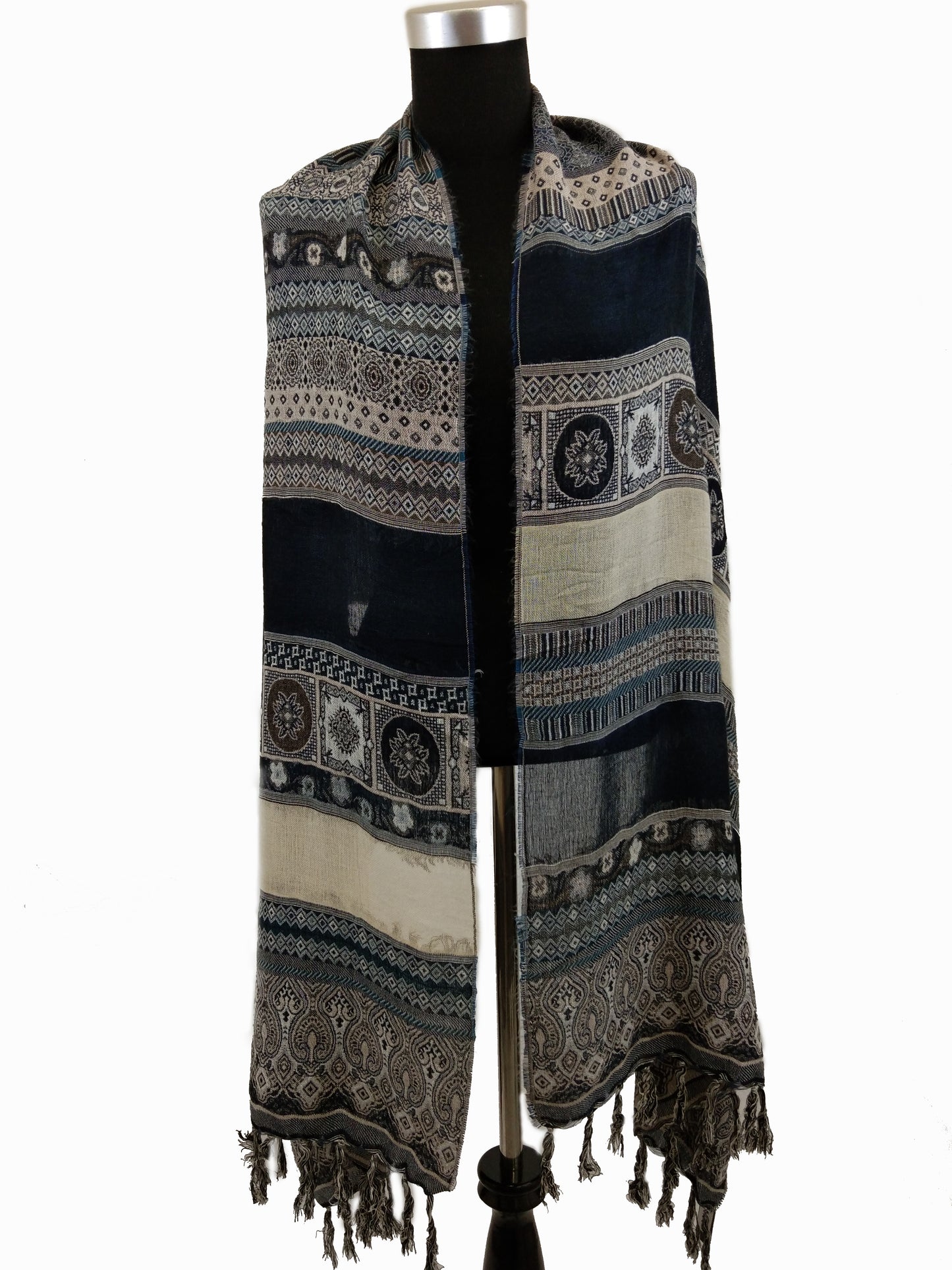 Boho Style Textured Scarf