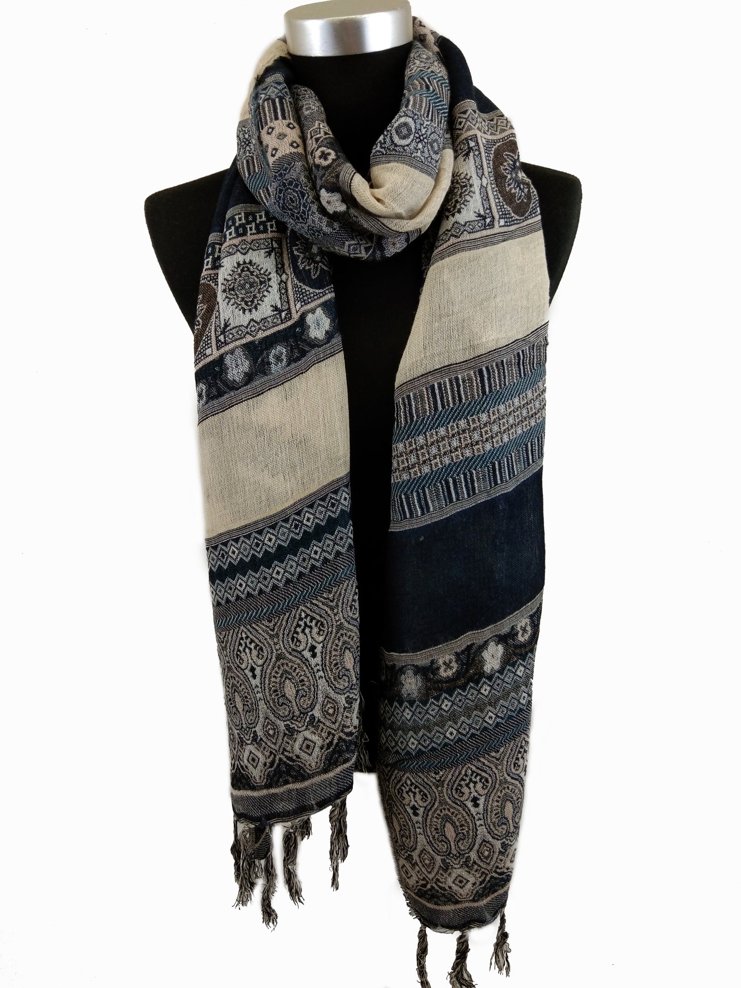 Boho Style Textured Scarf