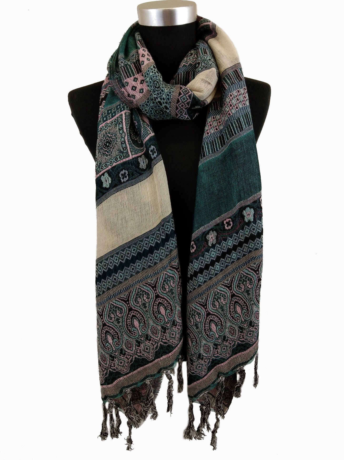 Boho Style Textured Scarf