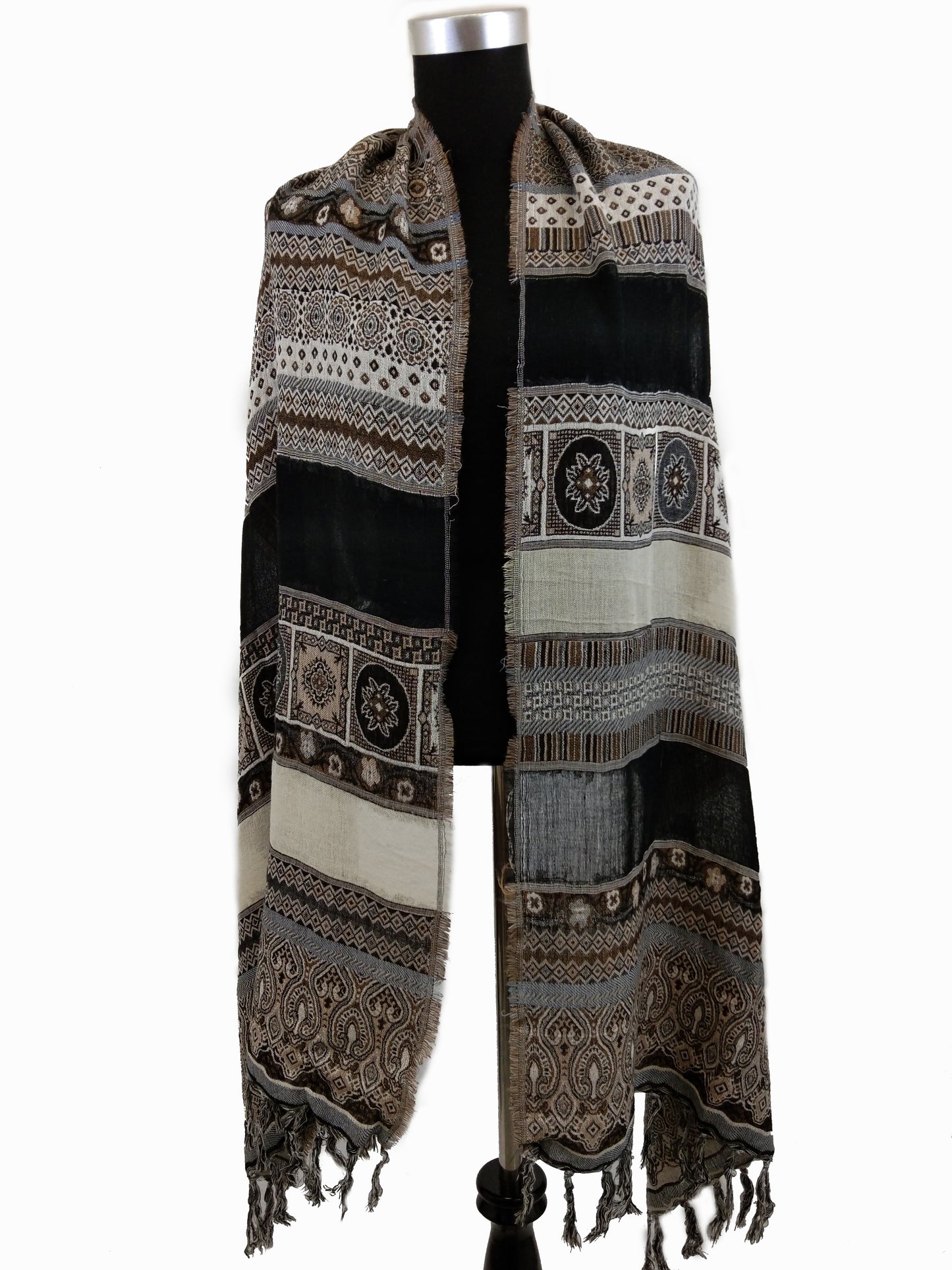 Boho Style Textured Scarf