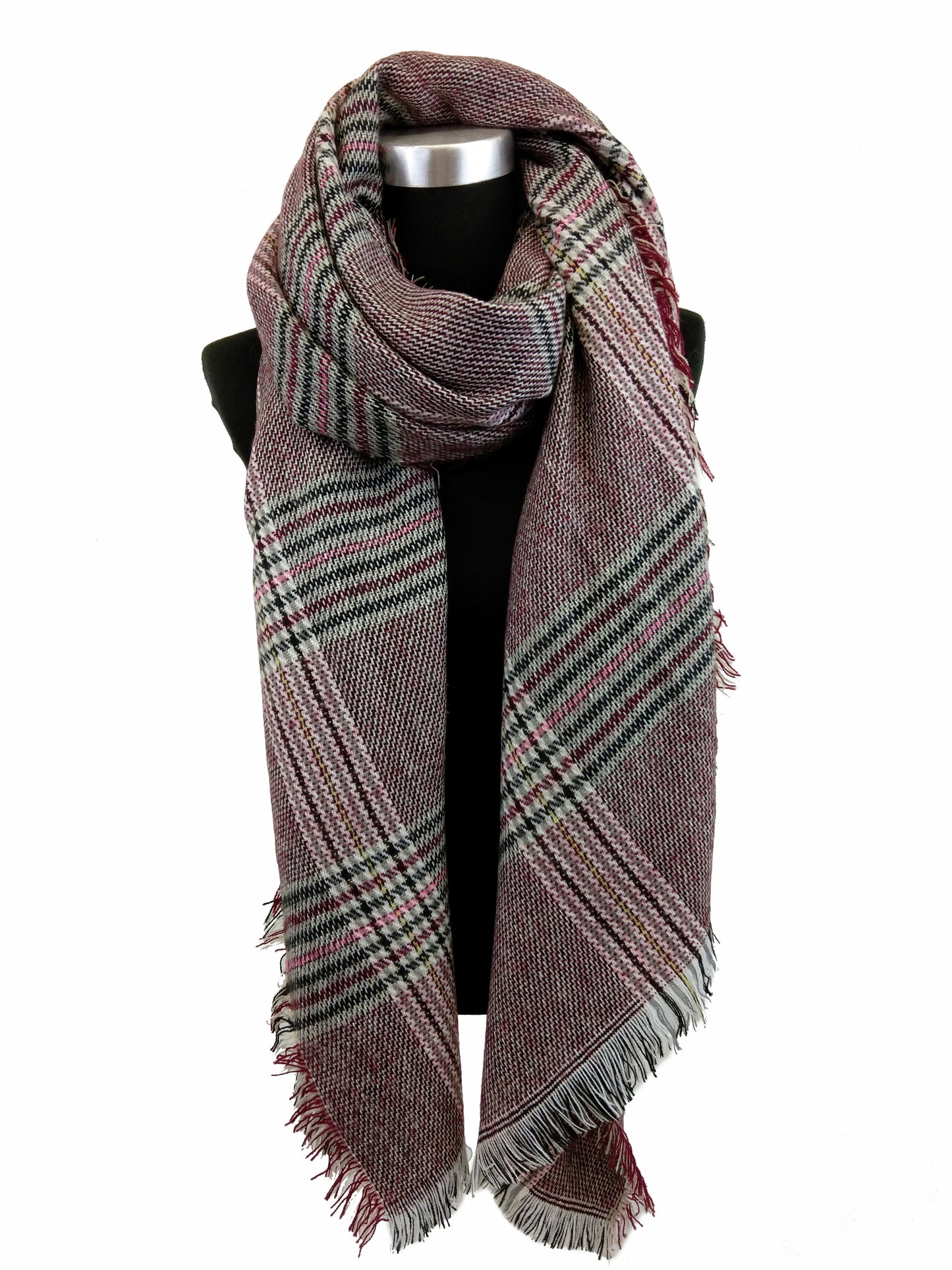 Soft Plaid Blanket Scarf