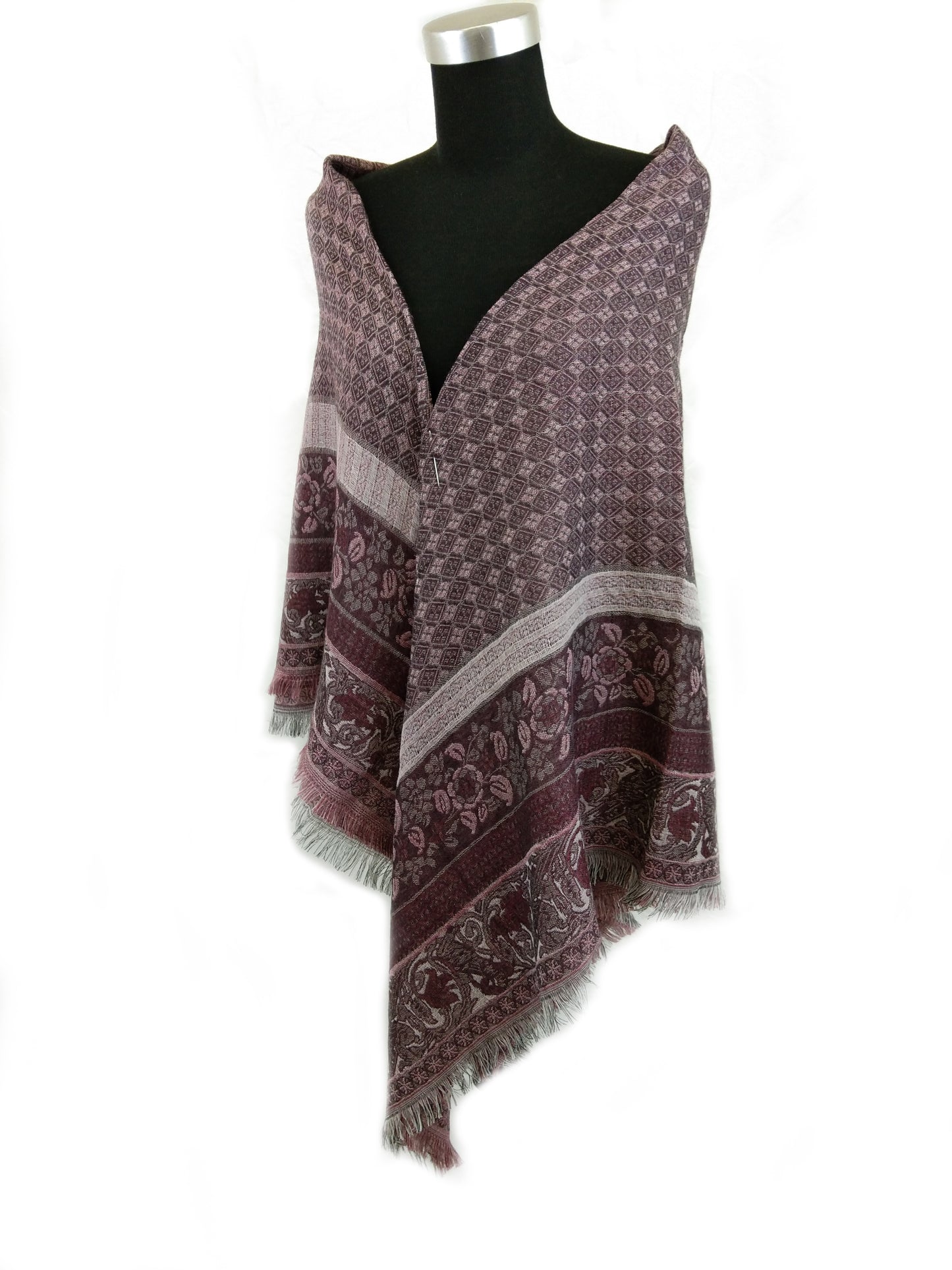 Contrast Textured Square Scarf