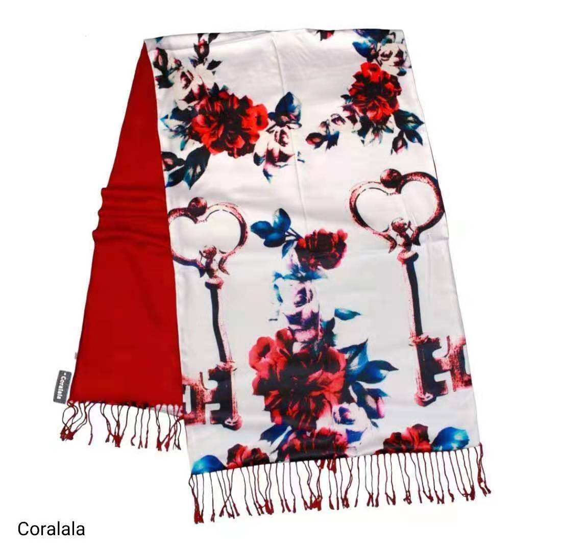 Double Sided Silk Shawl